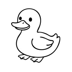 Duck coloring page