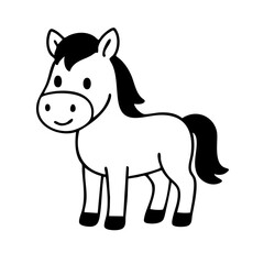 Horse coloring page