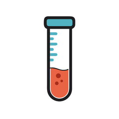 vector illustration of a test tube