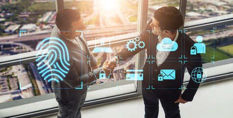 System for safeguarding digital identity using fingerprint authentication, encryption, and secure...