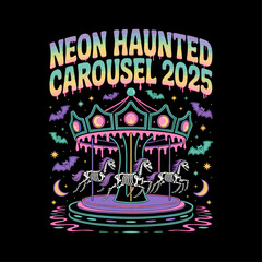 Neon Haunted Carousel 2025