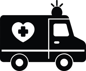 Ambulance Heart Icon