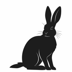 Rabbit Silhouette Vector Illustration