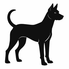 Dog Silhouette Vector Illustration