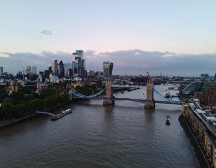 Obraz premium Panoramic cityscape view of London