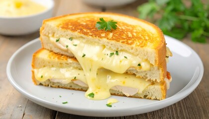 Melted Cheese Chicken Panini