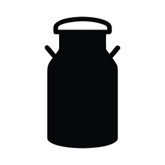 Milk bottle isolated on white background vector illustration