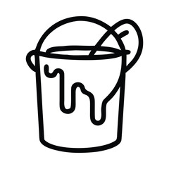 Trash can vector illustration isolated on white background