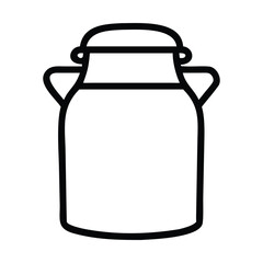 Vector illustration of a milk bottle isolated on white background
