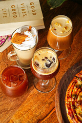 Freshly Brewed Cappuccino in Ceramic Cup