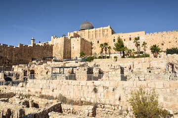 Jerusalem. The Walls Of The Old City.