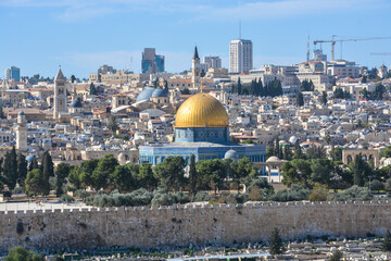 Naklejka premium Jerusalem. The Walls Of The Old City.