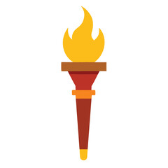 vector illustration of a burning candle