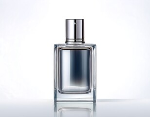 Elegant fragrance bottle with a modern and clean design for a luxury brand advertisement or a cosmetic campaign