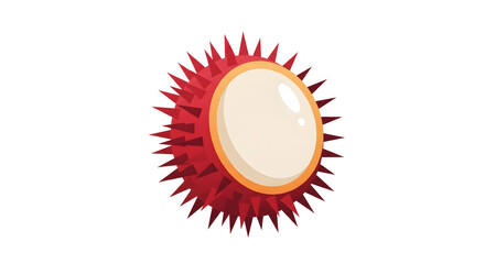 A stylized rambutan icon