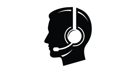 Customer service representative with headset, ready to assist
