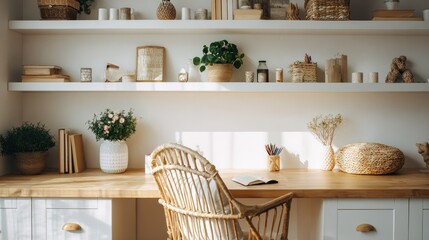 Cozy home workspace