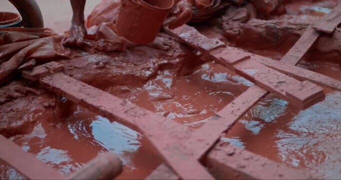 Drying Wet Mud into Clay: Process for Ganpati Idol Making	