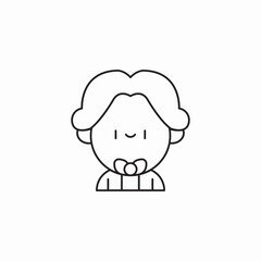 baby with pacifier icon sign vector