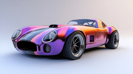 Fototapeta premium Dream car, supercar, speed in the veins