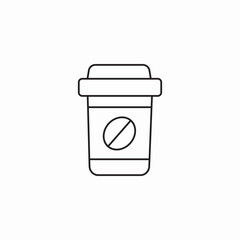 coffee to go cup icon sign vector