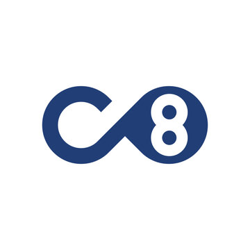 c8 abstract modern simple logo
