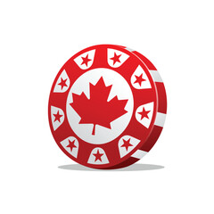 canada poker abstract logo modern style