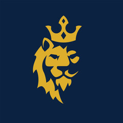 lion animals abstract logo modern style