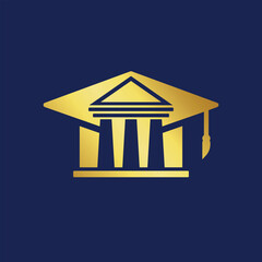 student cap logo vector modern