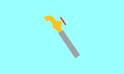 vector illustration of a hand holding a burning match