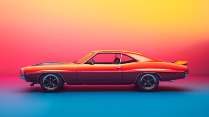 Naklejka premium Dream car, supercar, speed in the veins