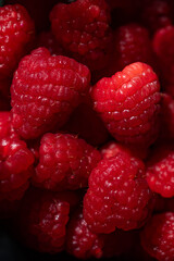 fresh raspberries background