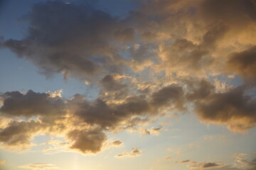 clouds at sunset