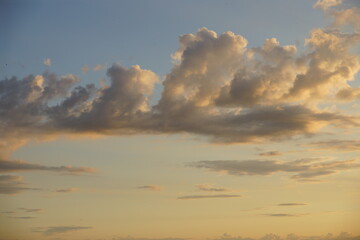 sunset in the sky