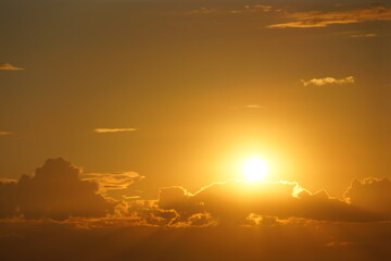 sunset in the mountains