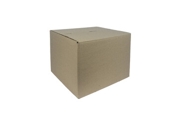 cardboard box isolated on white
