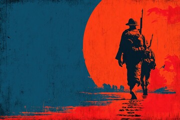 Vietnam War Veterans Day tribute background with patriotic design elements