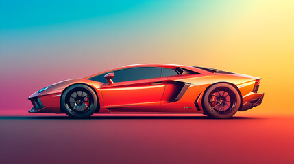 Obraz premium Dream car, supercar, speed in the veins
