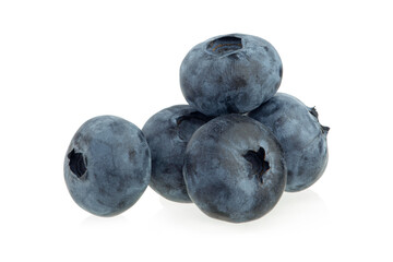 Blueberry berries isolated on a white background