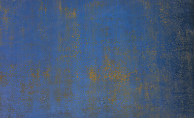 Blue Grunge Painted Wall Texture Background
