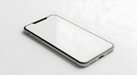 Modern smartphone with edge-to-edge glass display, minimalist design, sleek metallic frame, resting on a clean white surface, showcasing premium build quality and advanced technology features