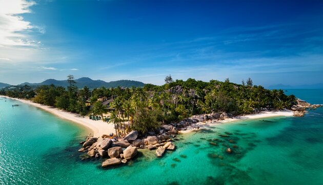 aerial view of ko samui s pristine beaches thailand travel photography tropical paradise scenic landscape nature s beauty