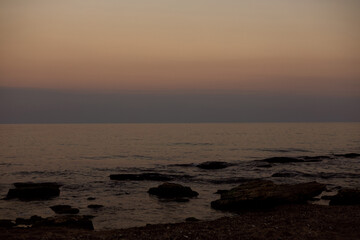 Beautiful evening by the sea