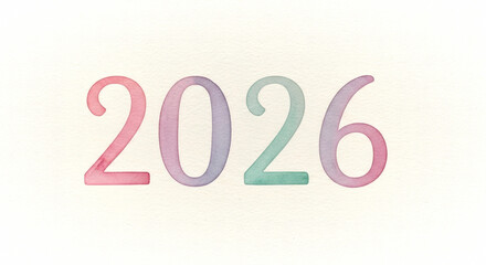 Celebration of New Year 2026 with pastel colors and vibrant designs