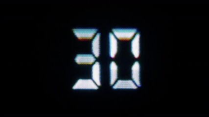 clock and countdown digital numbers  - Powered by Adobe