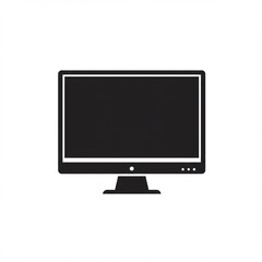 Fototapeta premium 2D Desktop monitor icon