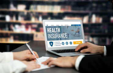 Health insurance web site brisk registration system for easy form filling