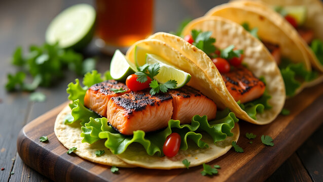 Grilled Salmon Tacos
