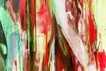 Fragment from painted canvas texture