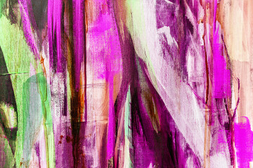 Fragment from painted canvas texture